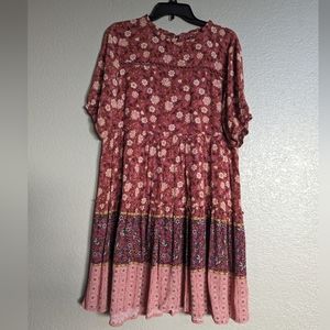 Knox rose by target boho tiered dress size small